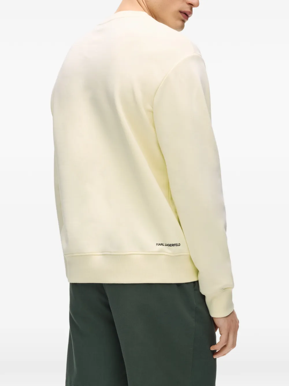 Karl Lagerfeld Villa La Vigie sweater met grafische print Beige