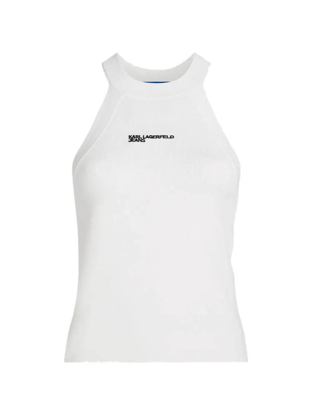 Karl Lagerfeld Jeans Tanktop met logo Wit