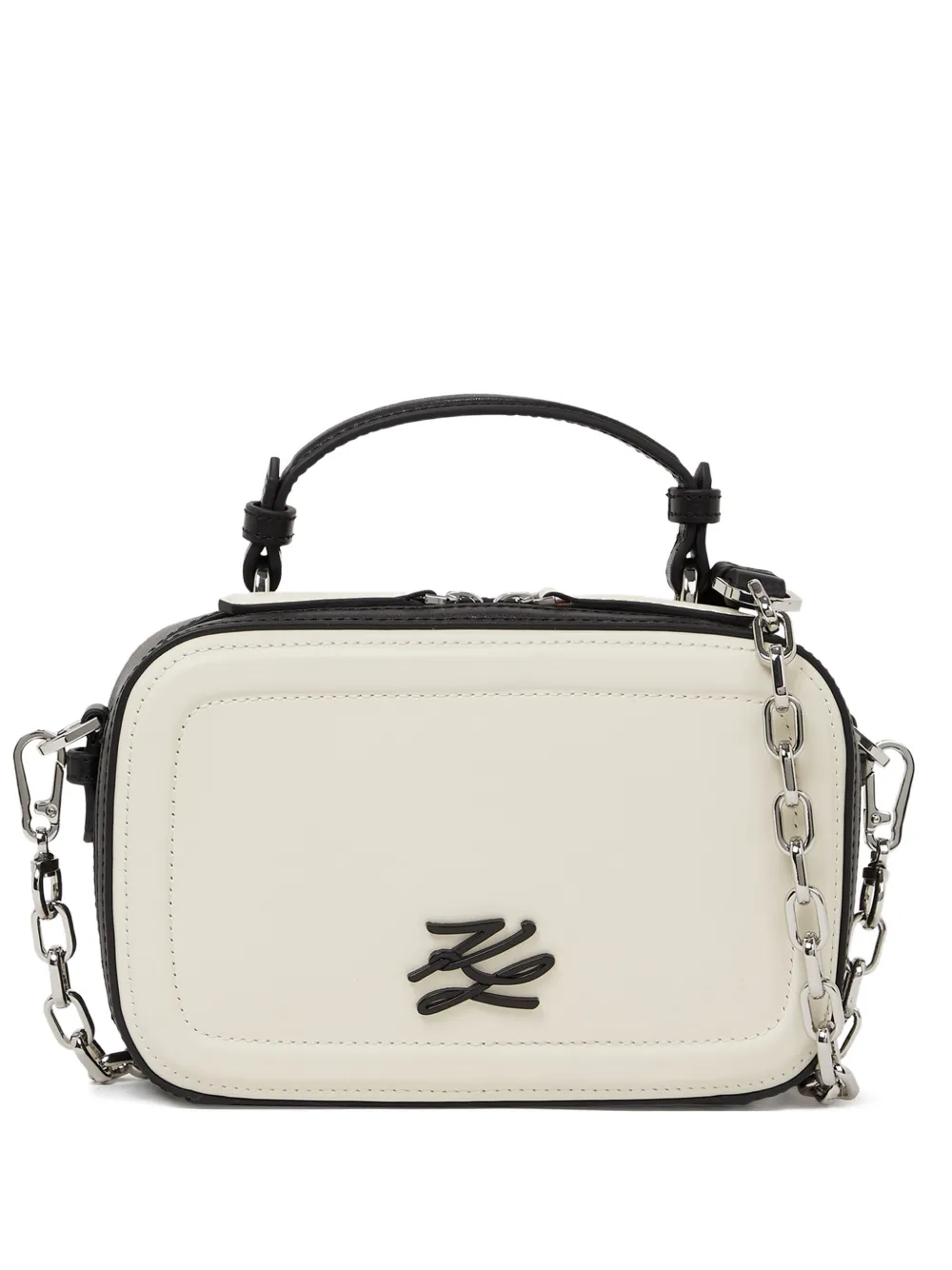Karl Lagerfeld Borsa a tracolla K/Autograph piccola in pelle - Toni neutri