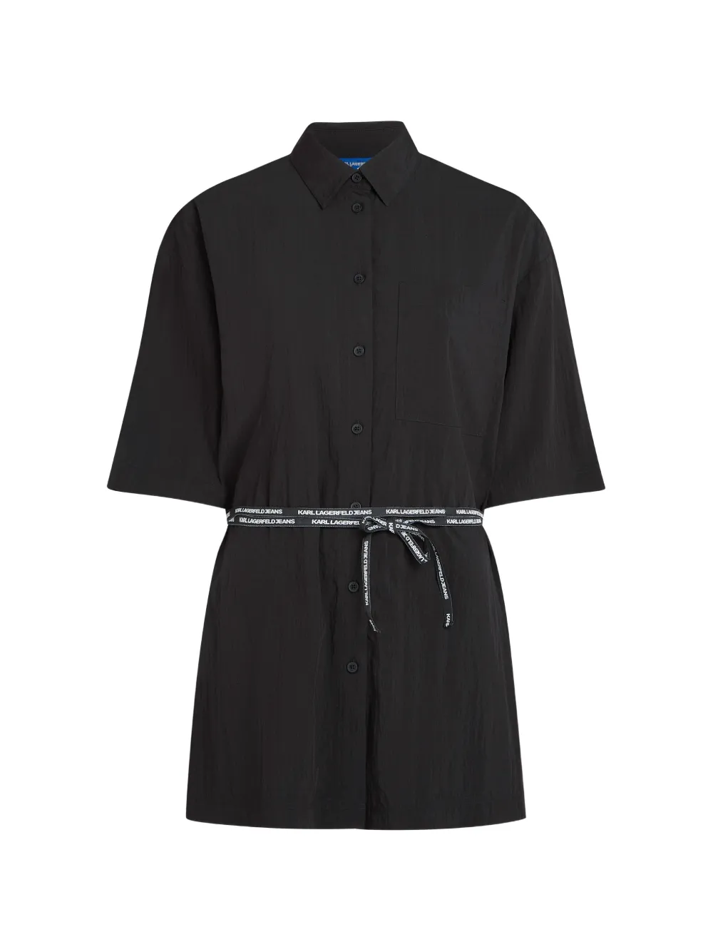 Karl Lagerfeld Jeans Camicia a maniche corte - Nero