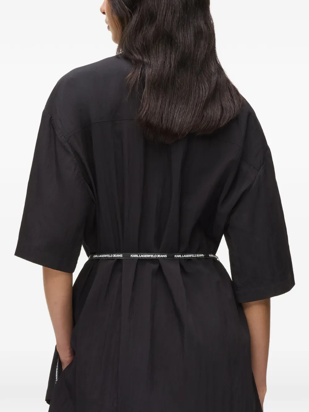 Karl Lagerfeld Jeans Blouse met korte mouwen Zwart