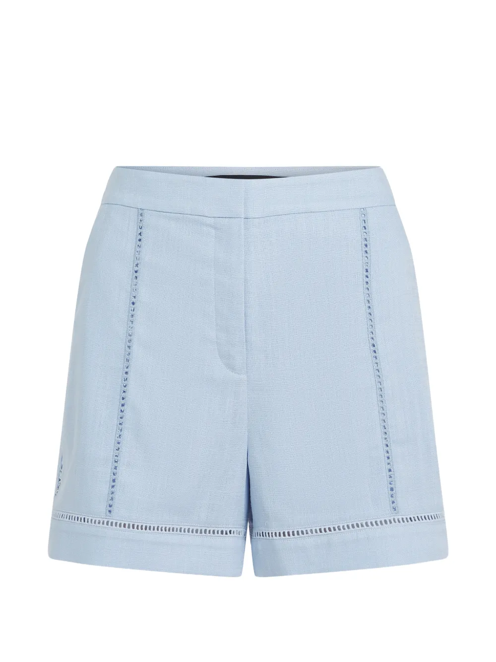 Karl Lagerfeld Shorts con ricamo - Blu