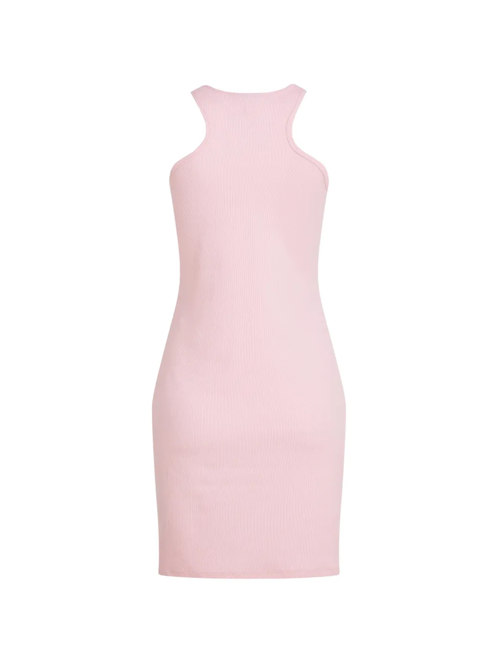Ribbed Logo Midi Dress