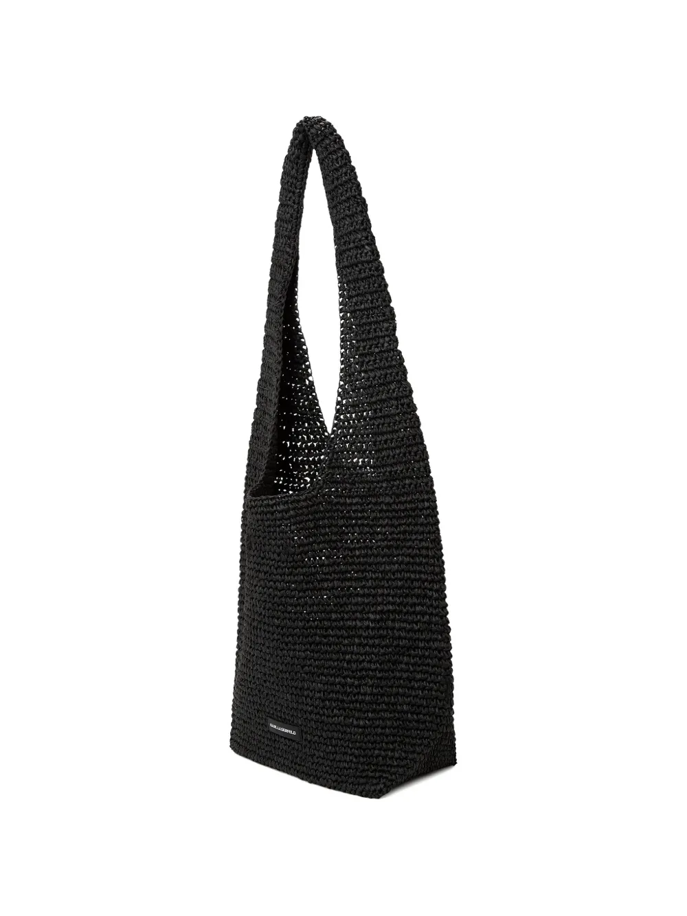 Karl Lagerfeld K Autograph gehaakte shopper met patch Zwart