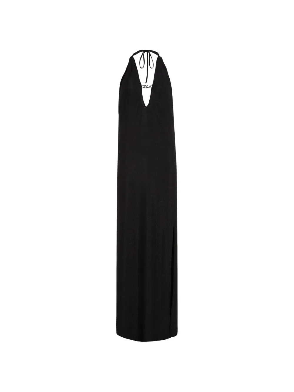 Karl Lagerfeld Signature Lurex-Kleid - Schwarz
