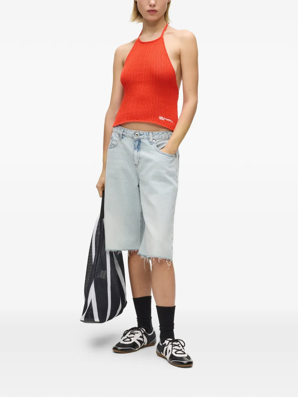 Karl Lagerfeld Jeans Mouwloze top Oranje