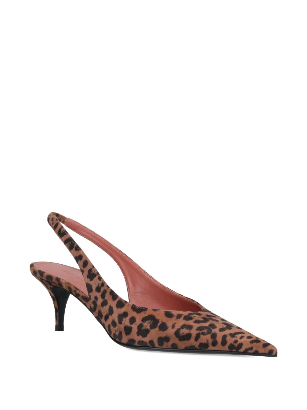 Amina Muaddi 55mm Anok slingback pumps Bruin