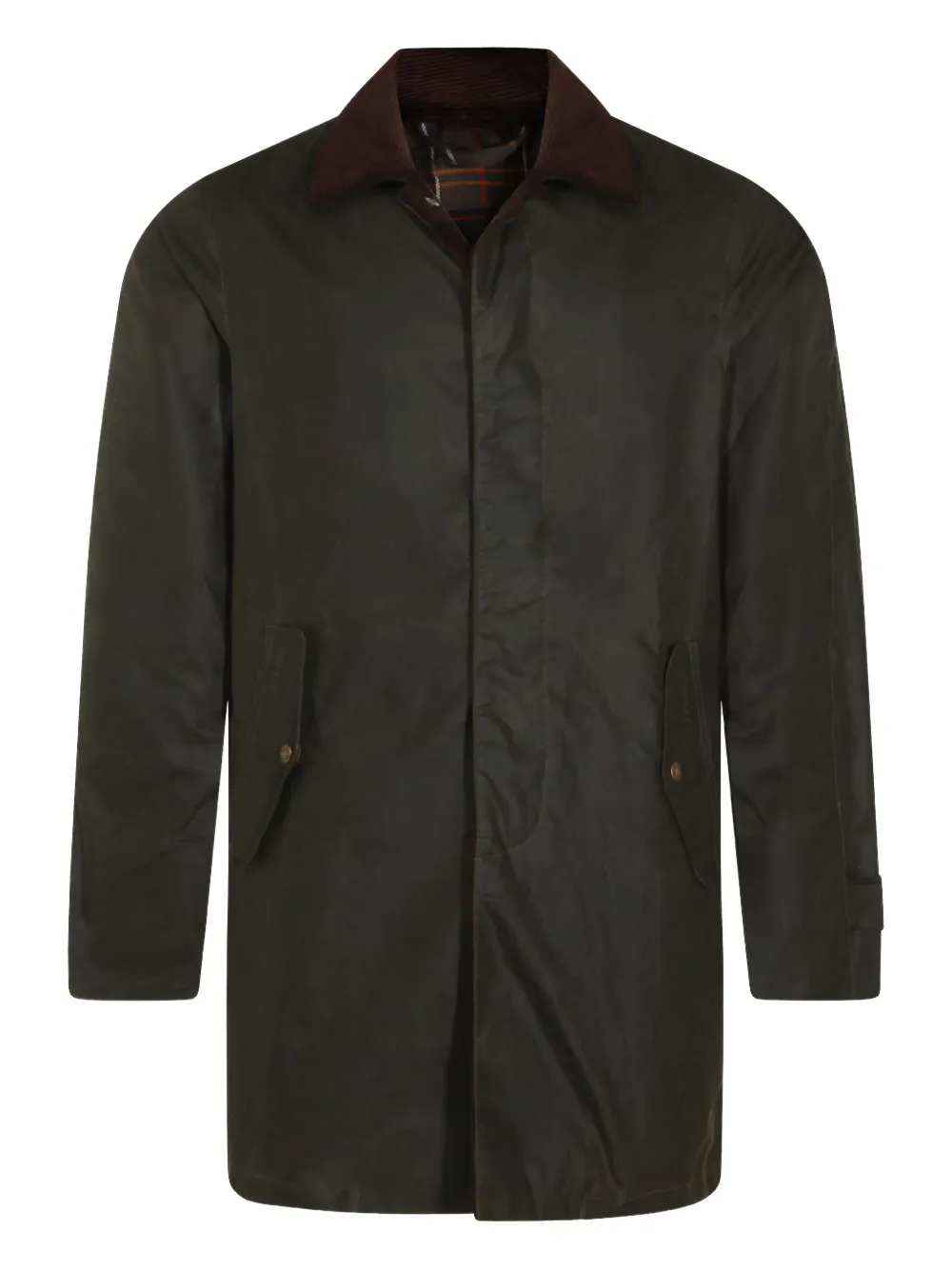 Baracuta x Barbour corduroy-collar coat | verde | Image 1
