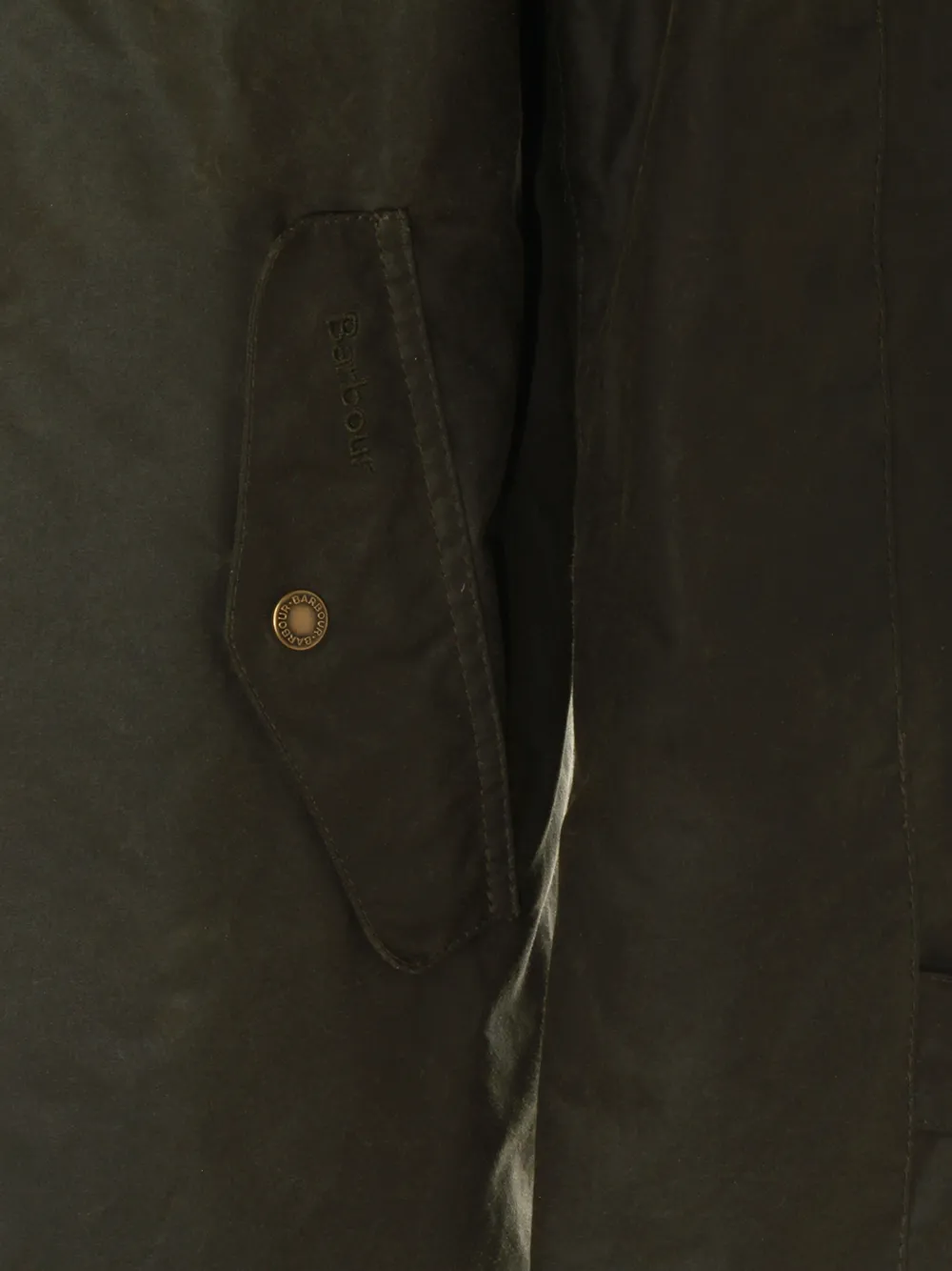 Baracuta X Barbour Corduroy-collar Coat In Green