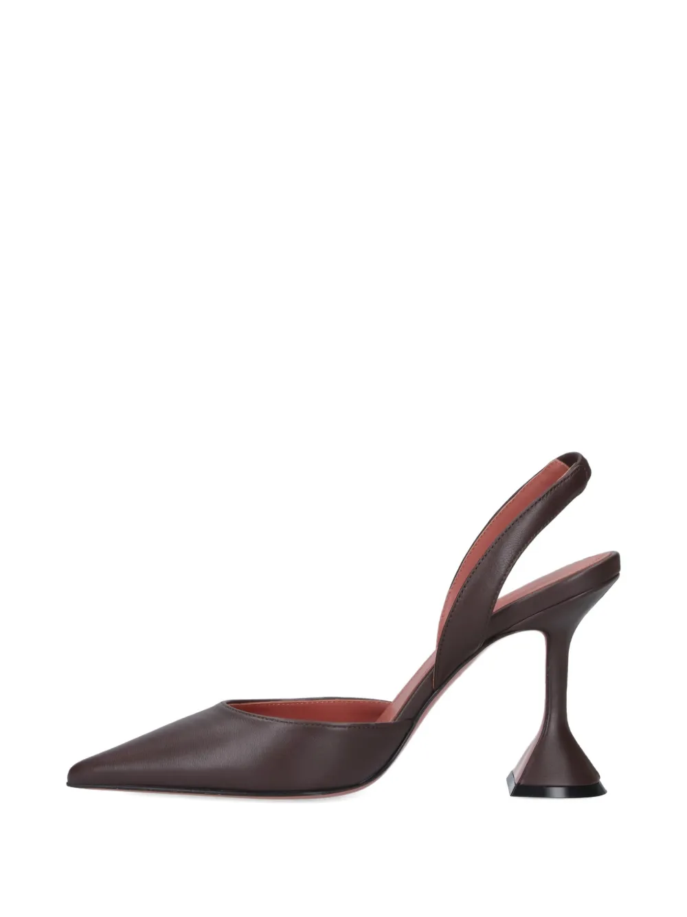 Amina Muaddi 90mm Holli Hee Pumps In Brown