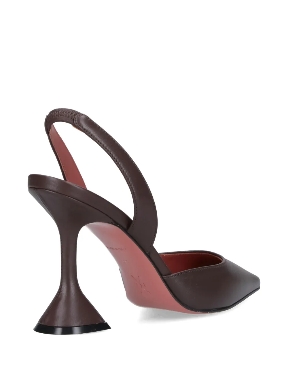 Amina Muaddi 90mm Holli Hee Pumps In Brown