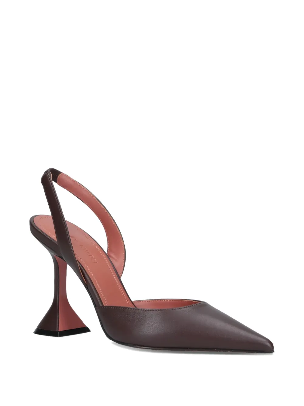 Amina Muaddi 90mm Holli Hee Pumps In Brown