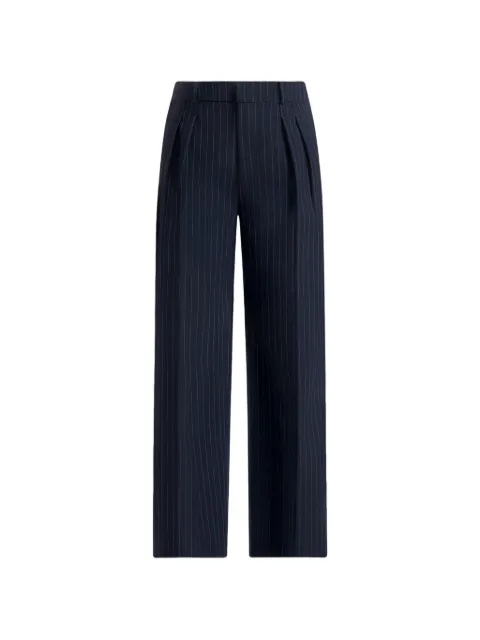 Manière De Voir Julie pinstripe-print pleated tailored trousers