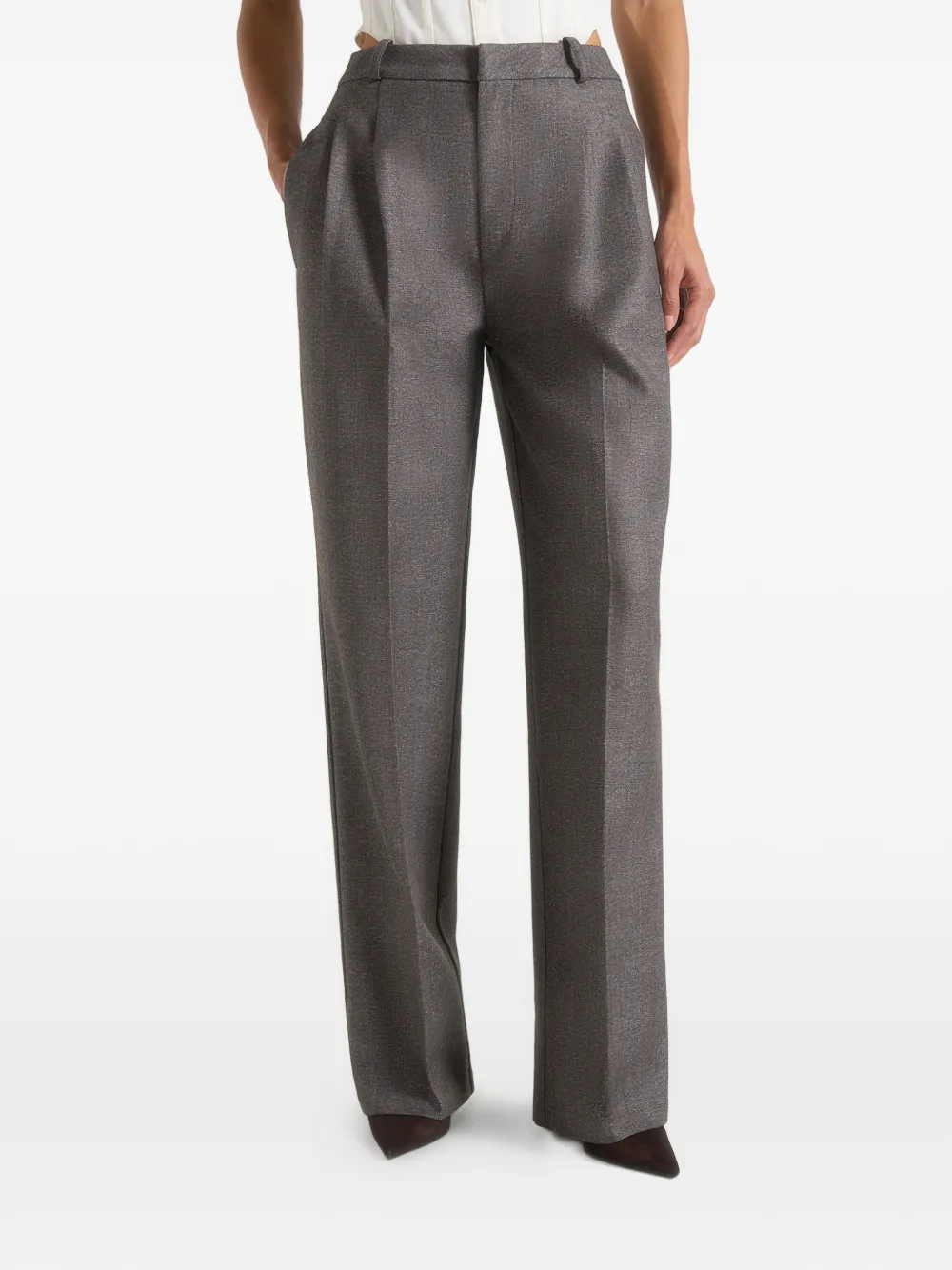 Manière De Voir Julie pleat rousers - Grigio