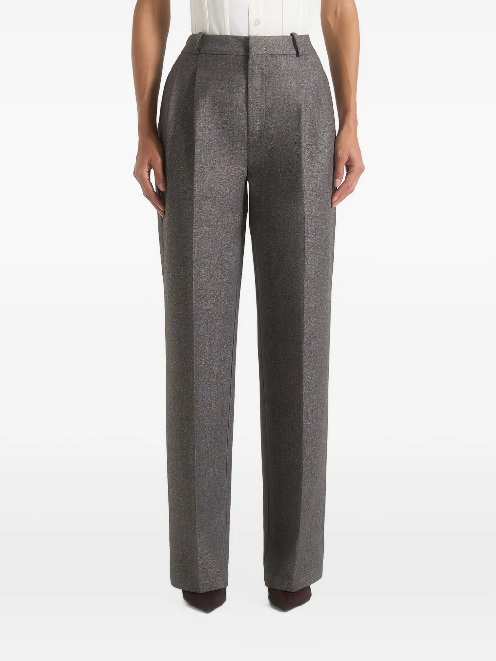 Manière De Voir Julie pantalon met spikkels en plooien Grijs