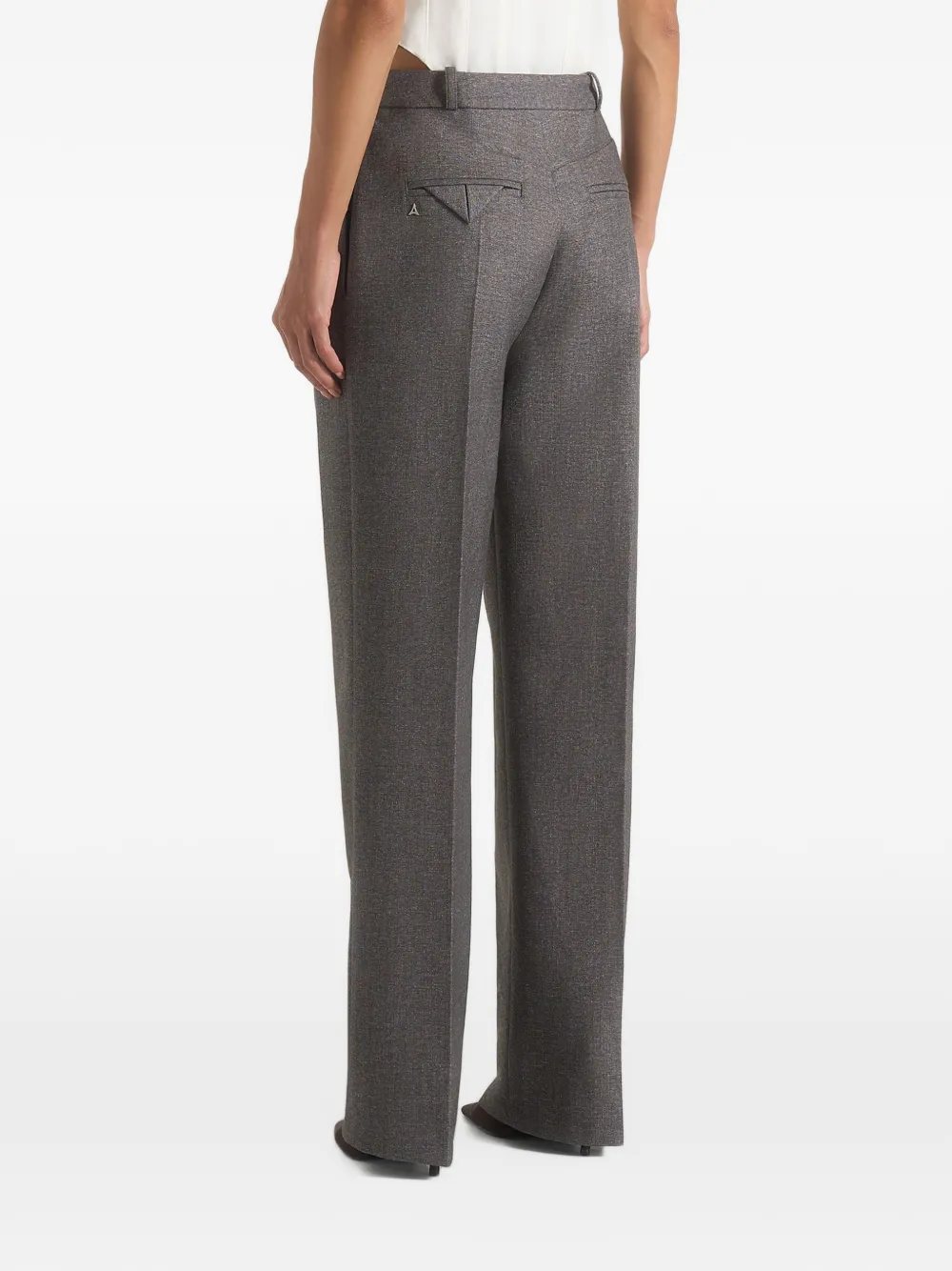 Manière De Voir Julie pantalon met spikkels en plooien Grijs