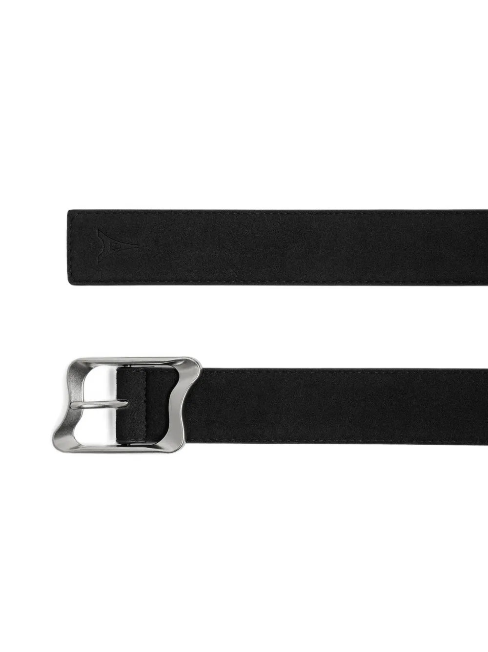 Manière De Voir Eleanor sculpted-buckle leather belt - Zwart