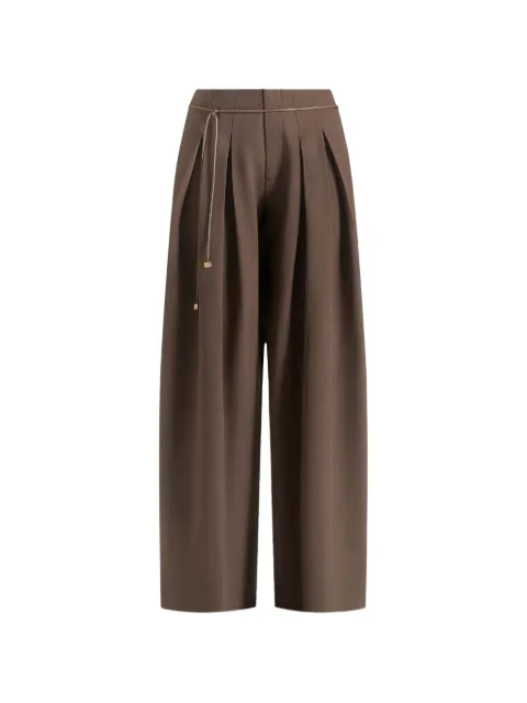 Manière De Voir Flora pleated belted trousers