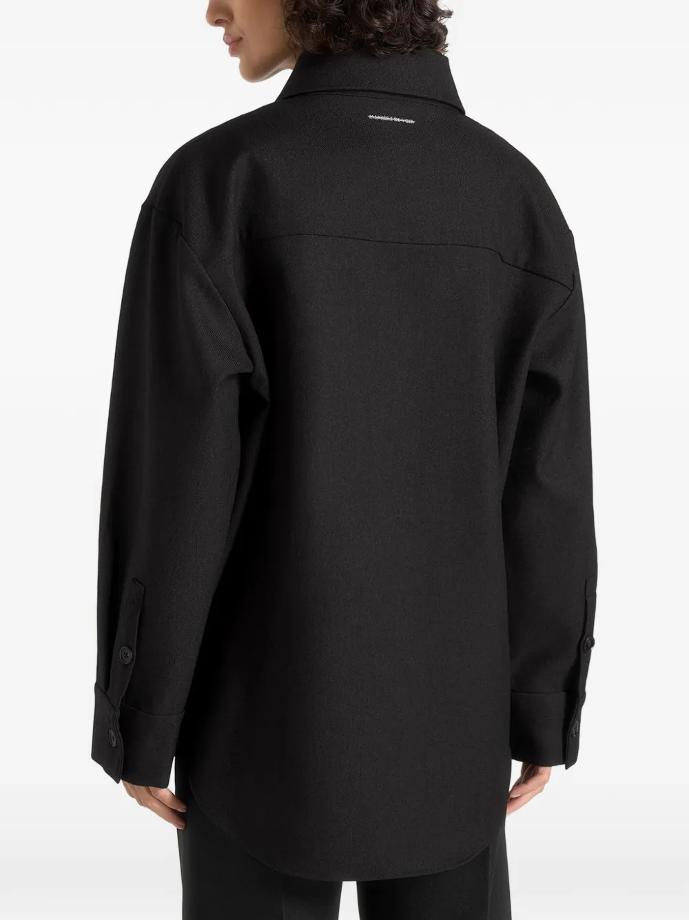 Manière De Voir Joy oversized blouse Zwart