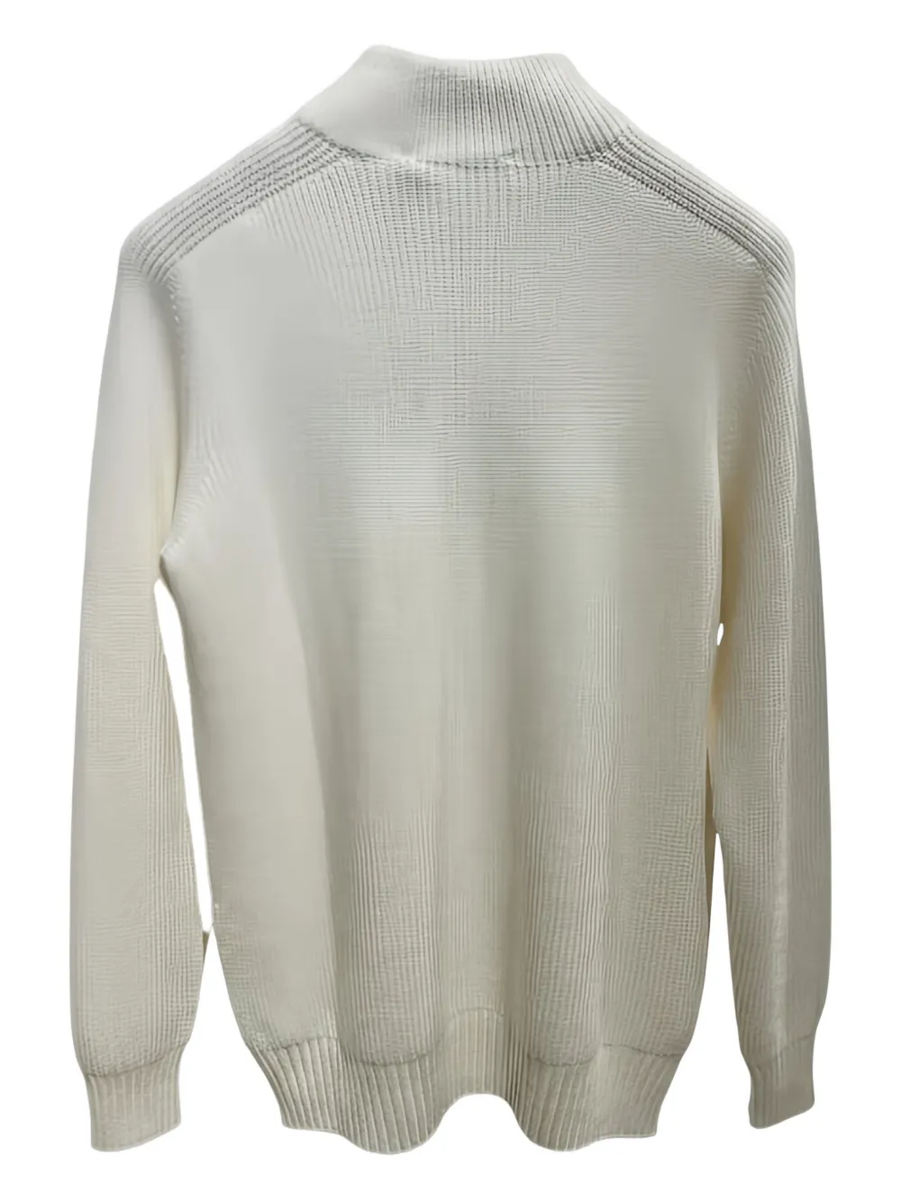Gran Sasso zip-neck sweater - Wit
