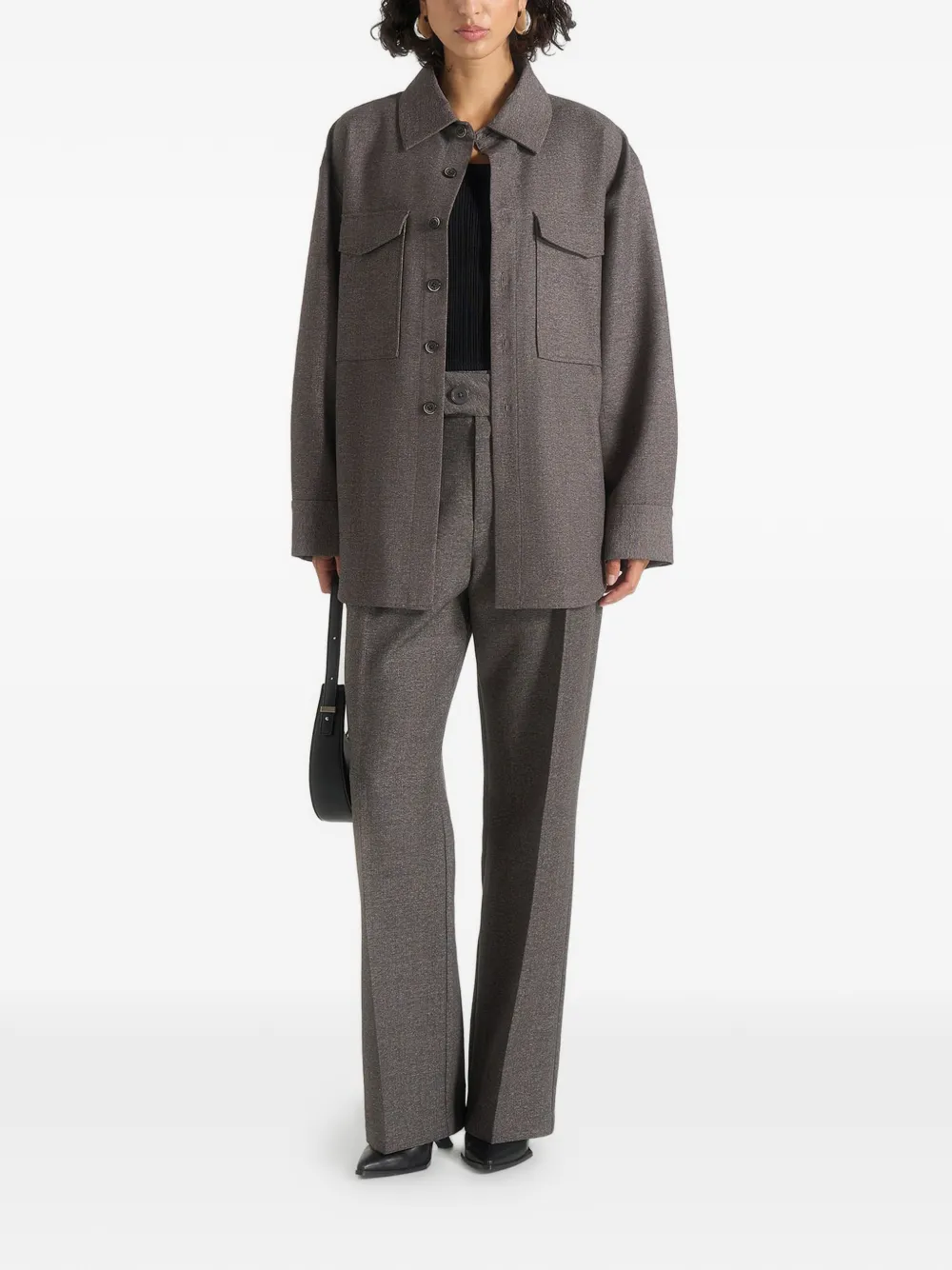 Manière De Voir Joy chest-pockets buttoned shirts - Grijs