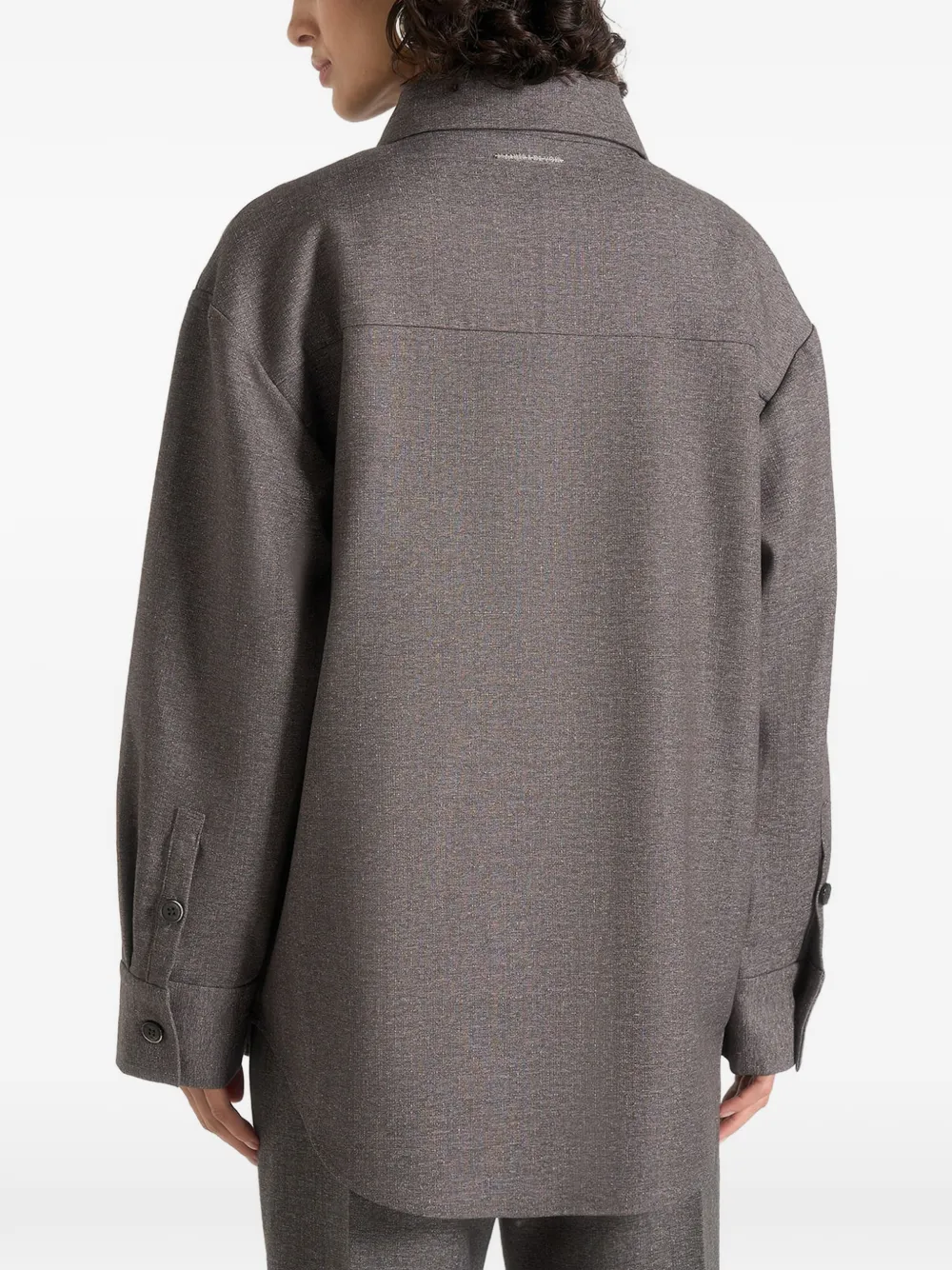 Manière De Voir Joy Chest-pockets Buttoned Shirts In Gray