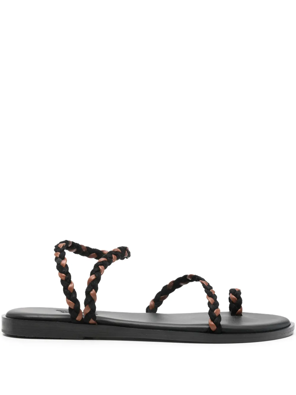 Ancient Greek Sandals Eleftheria braided sandals - Nero