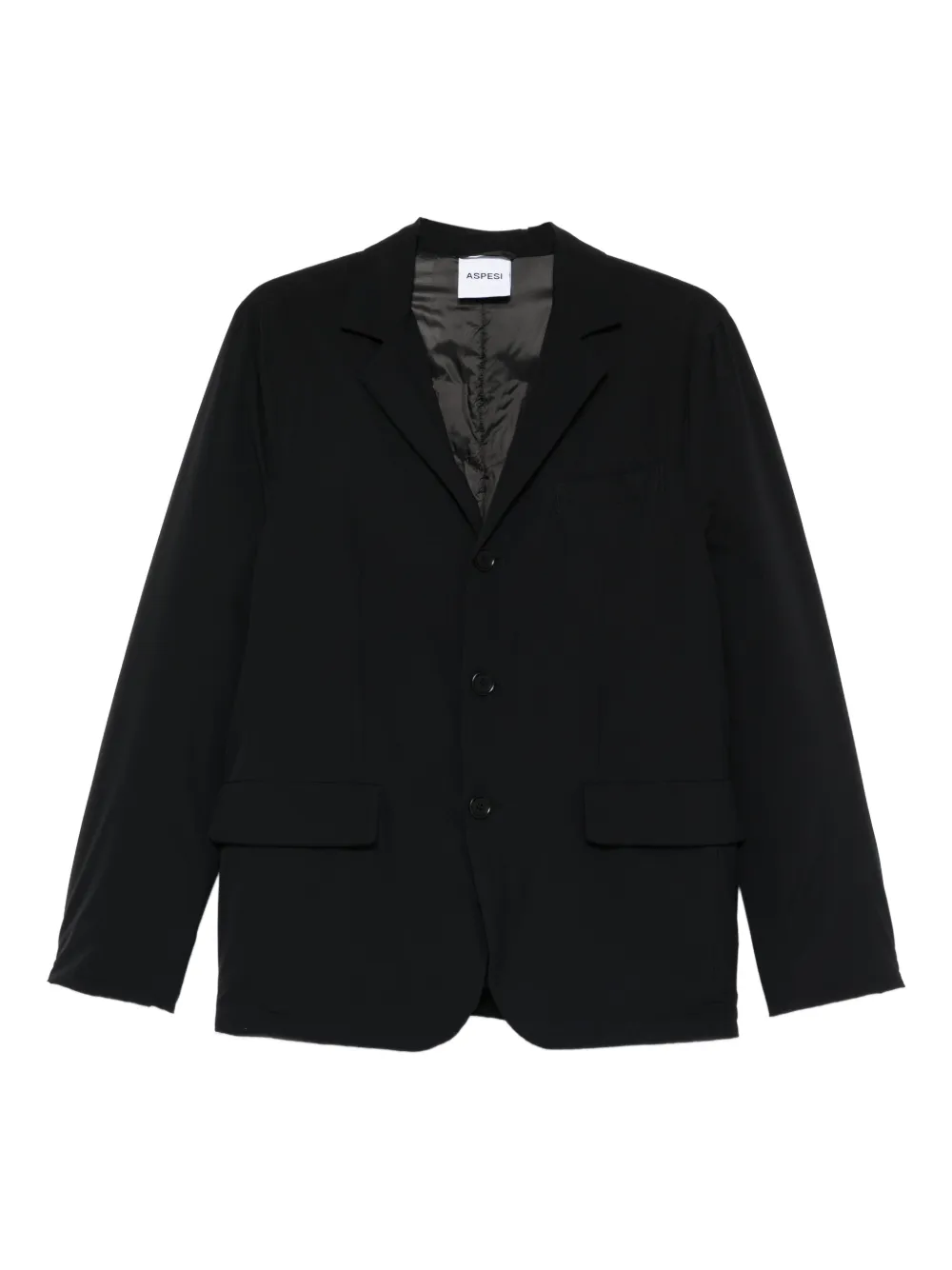 ASPESI notched black jacket | Black | Image 1