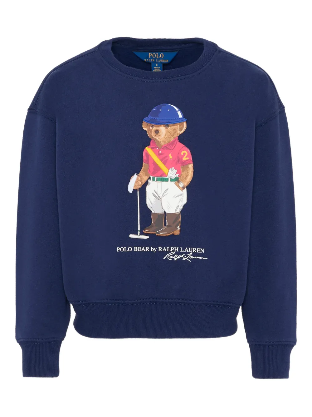 POLO RALPH LAUREN KIDS crew-neck sweatshirt Blauw