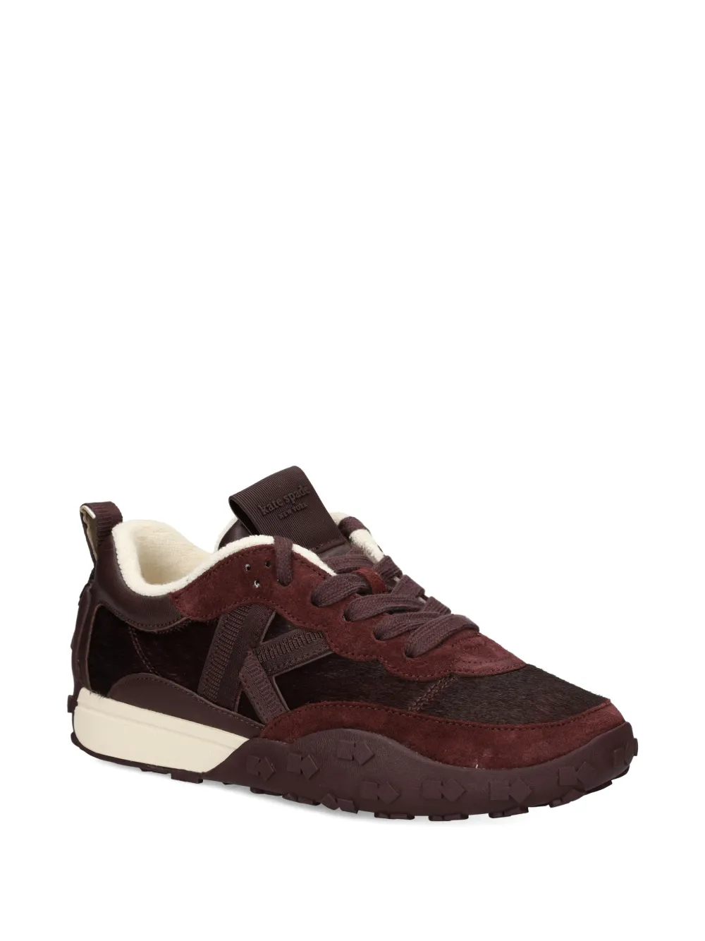 Kate Spade fur-textured sneakers - Bruin