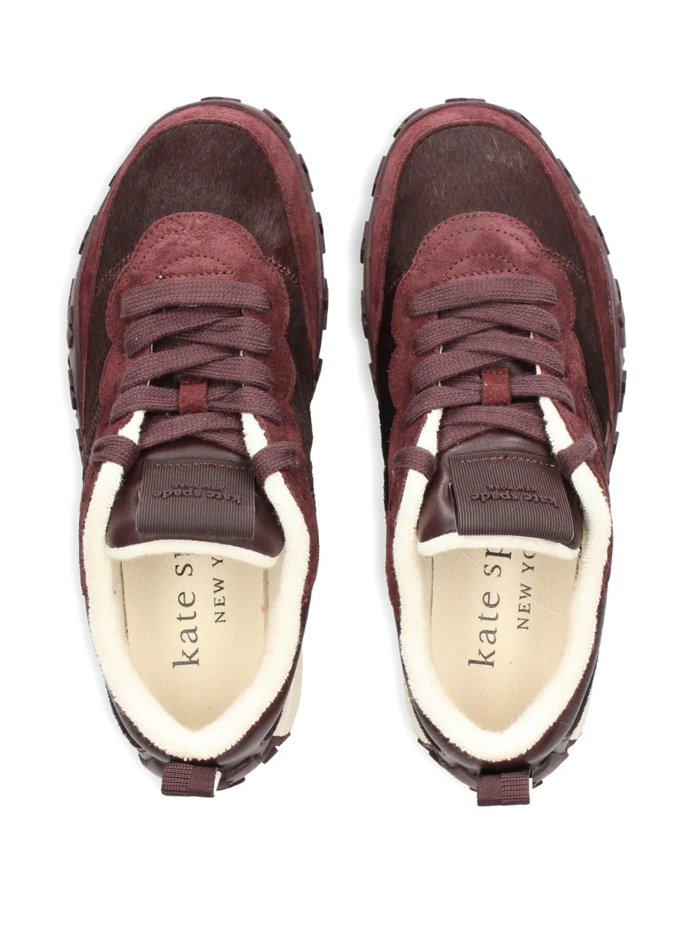Kate Spade Sneakers met bont textuur Bruin