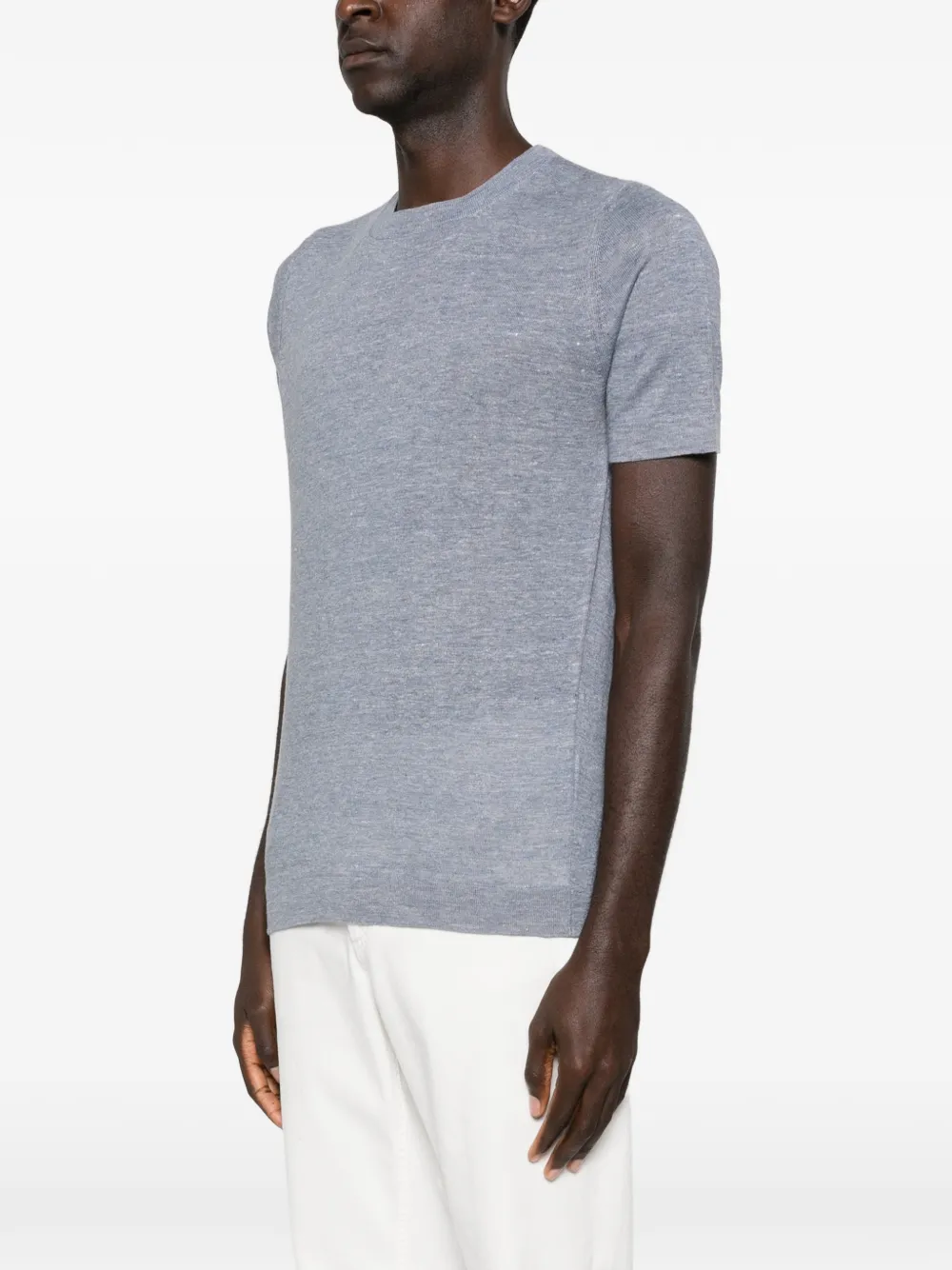 Brunello Cucinelli Trui met korte mouwen Blauw