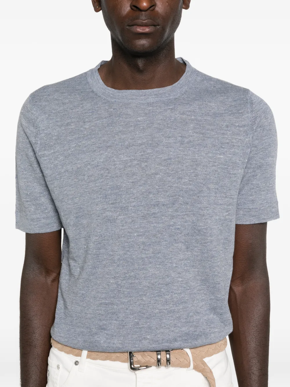 Brunello Cucinelli Trui met korte mouwen Blauw