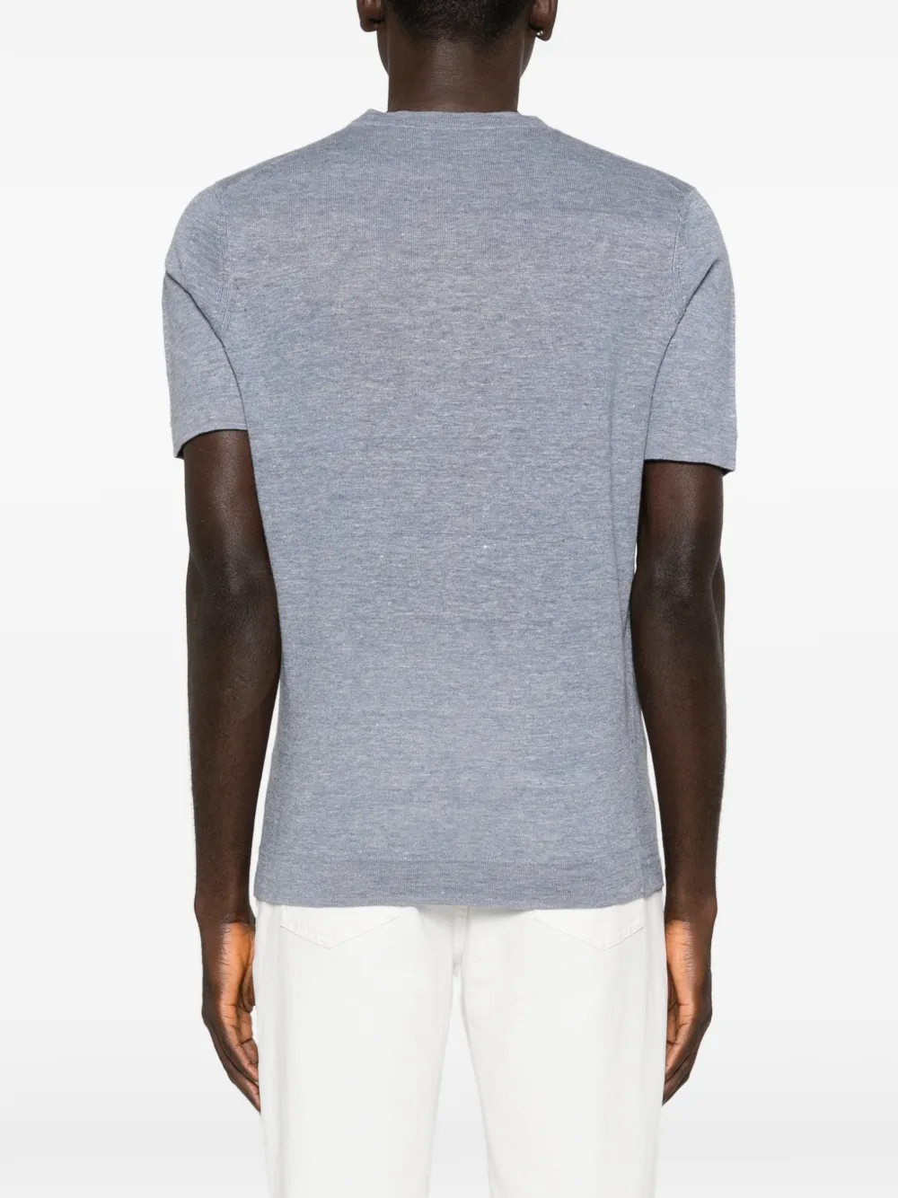 Brunello Cucinelli Trui met korte mouwen Blauw