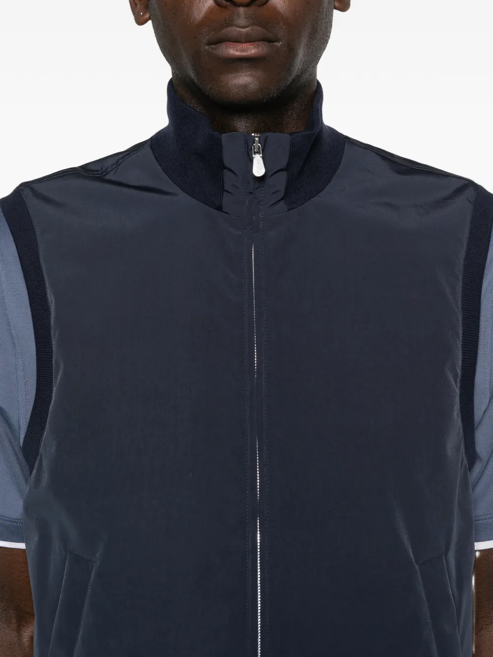 Brunello Cucinelli Jack met rits Blauw