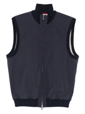 BRUNELLO CUCINELLI ネイビー キルティングベスト BRUNELLO CUCINELLI ネイビー キルティングベスト Brunello