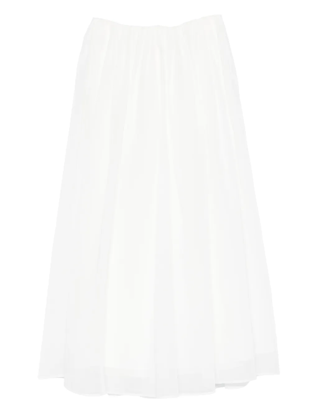 Brunello Cucinelli Silk maxi skirt - Bianco