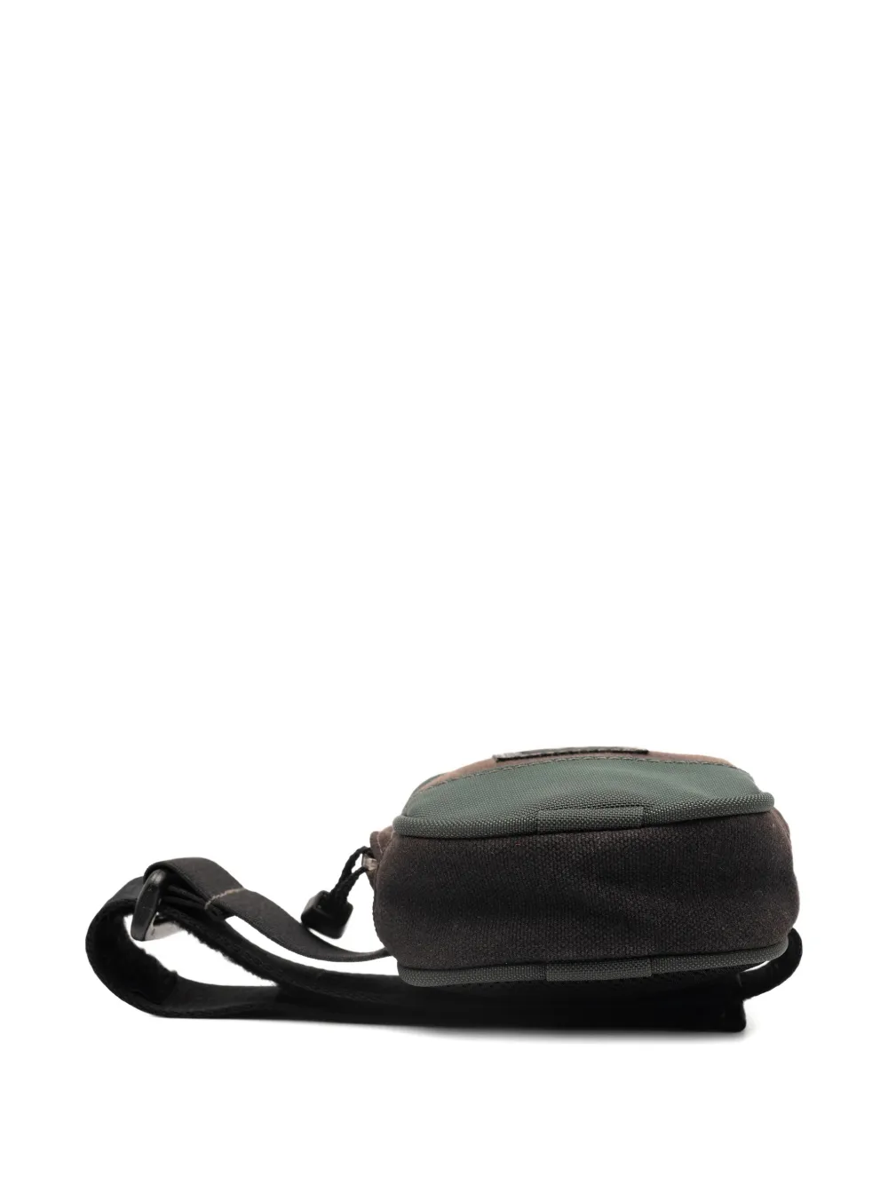 Pre-owned Chanel 2003-2004 Cc Sports Line Canvas And Nylon Arm Pouch In Brown