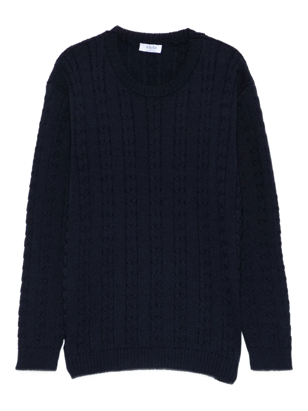 Siola cable-knit sweater | Blue | Image 1