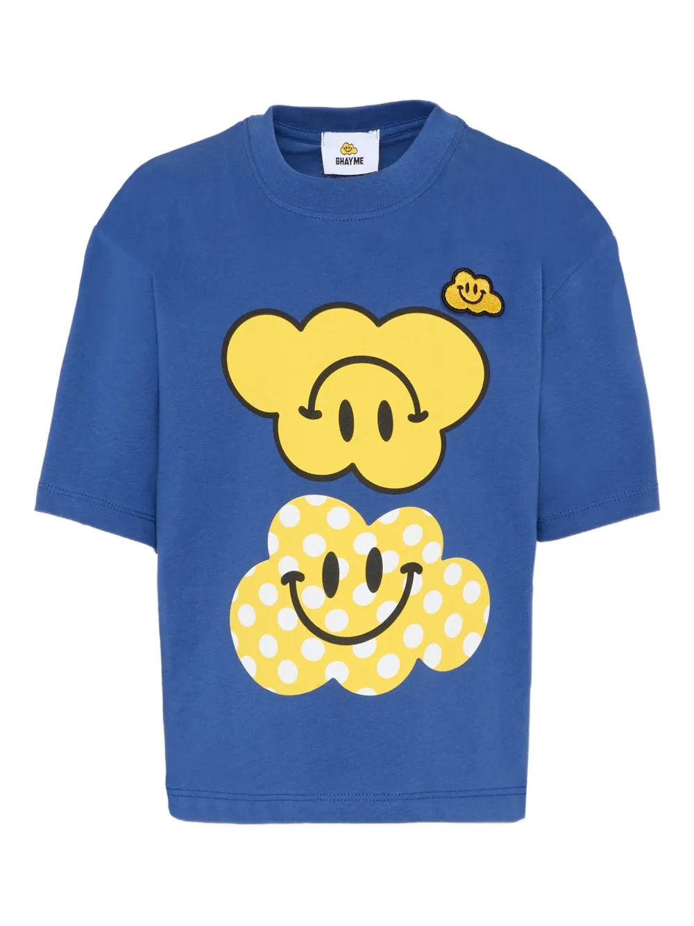 Ghayme Kids' X Cesare Morisco Cotton T-shirt In Blue