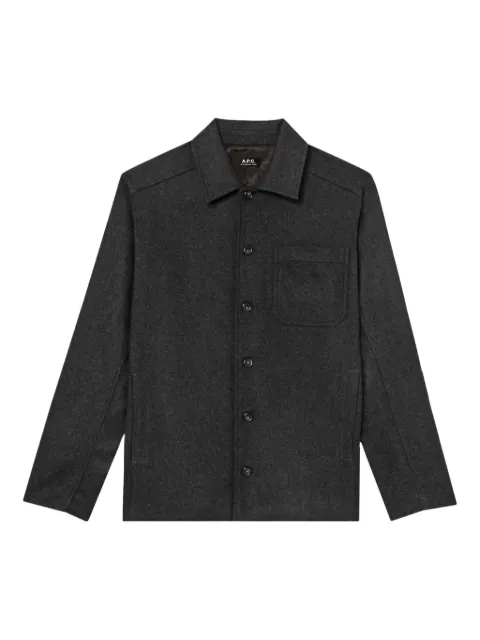 A.P.C. chest-pocket button-fastening shirt jacket