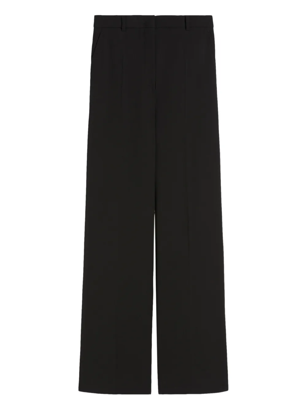 Max Mara Concealed-fastening Trousers In Black
