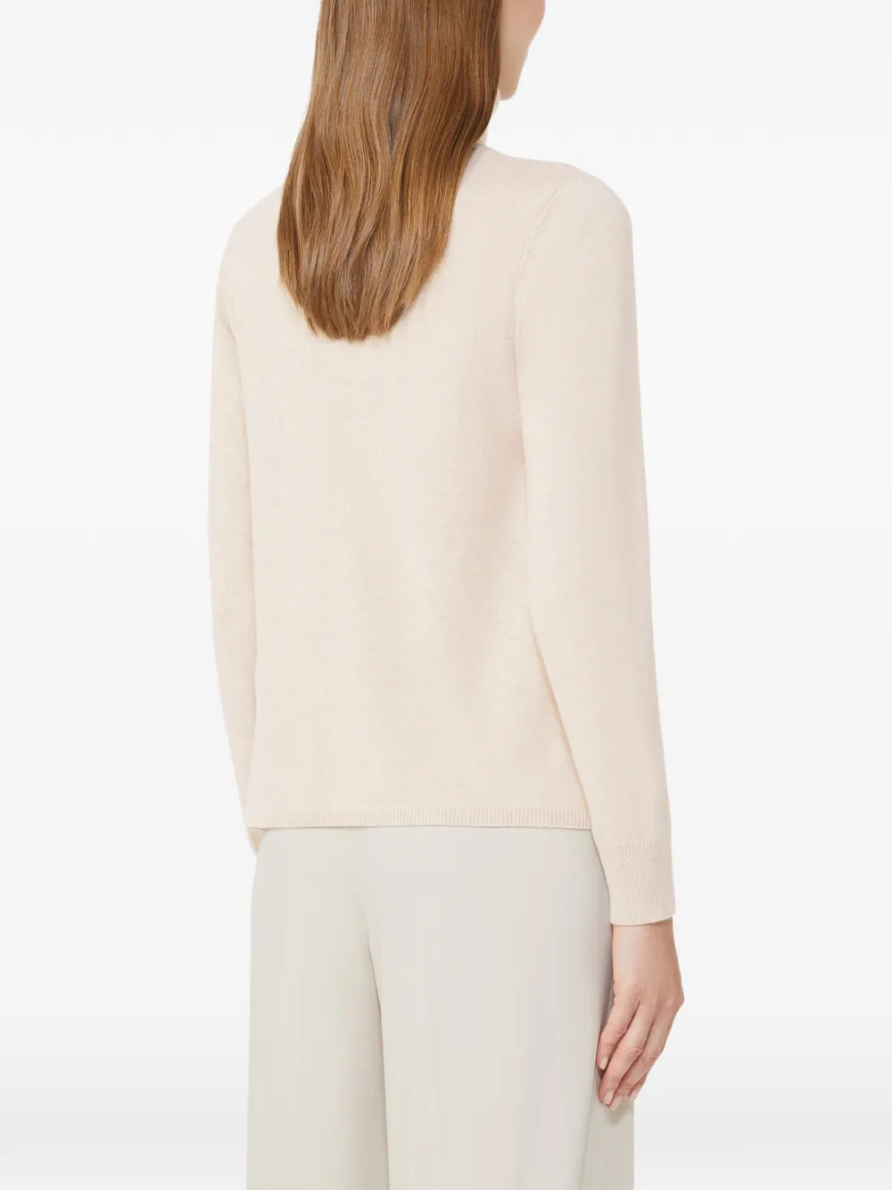 Max Mara Roll-neck Sweater In Neutral