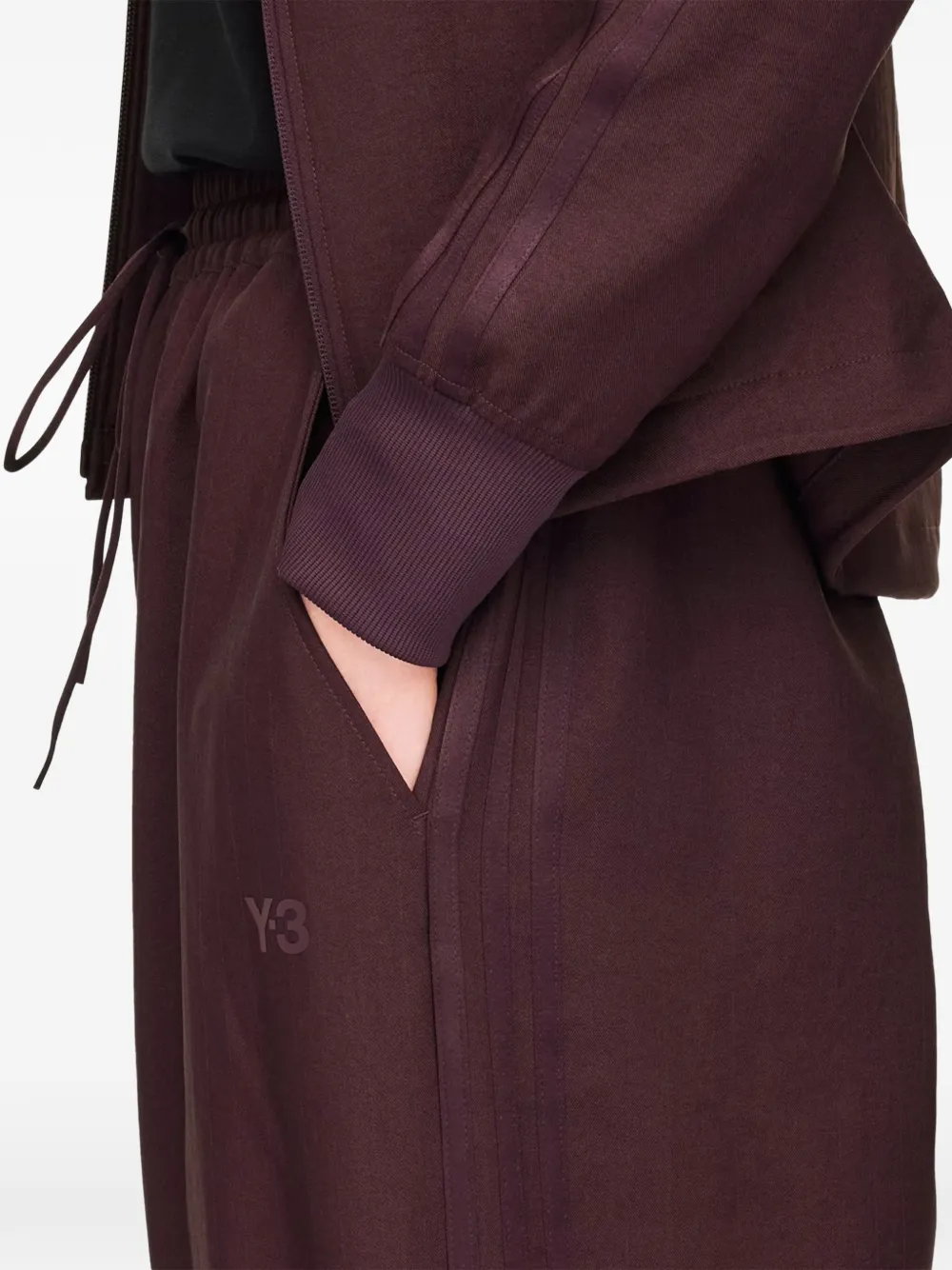Y-3 drawstring-waist track pants - Rood