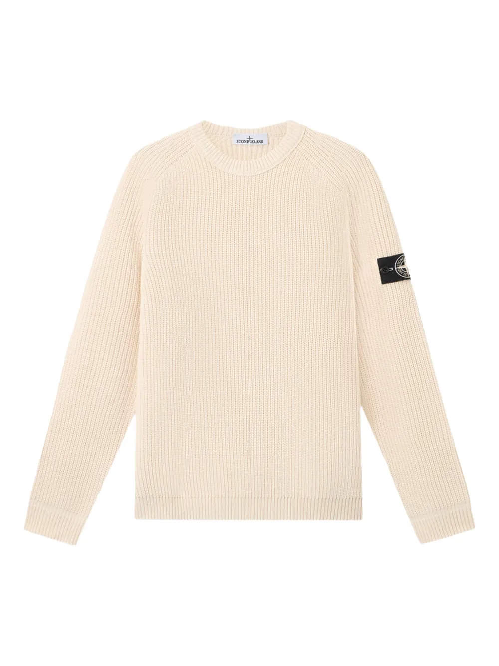 Stone Island Compass-badge ribbed sweater | Neutrals | Image 1