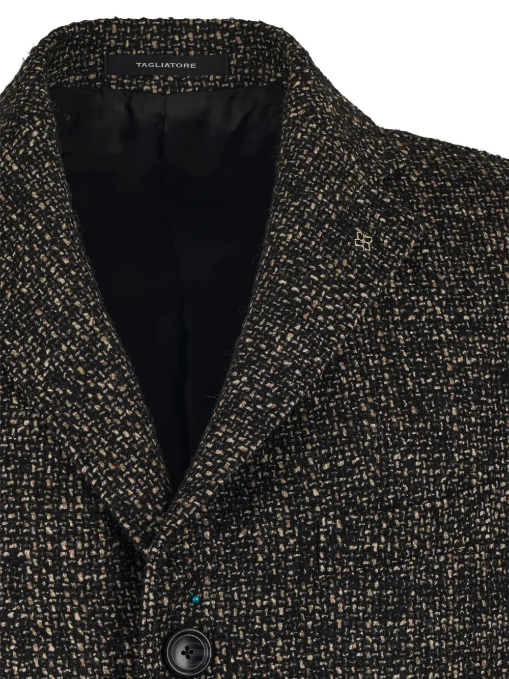 Tagliatore Single-breasted Coat In Black