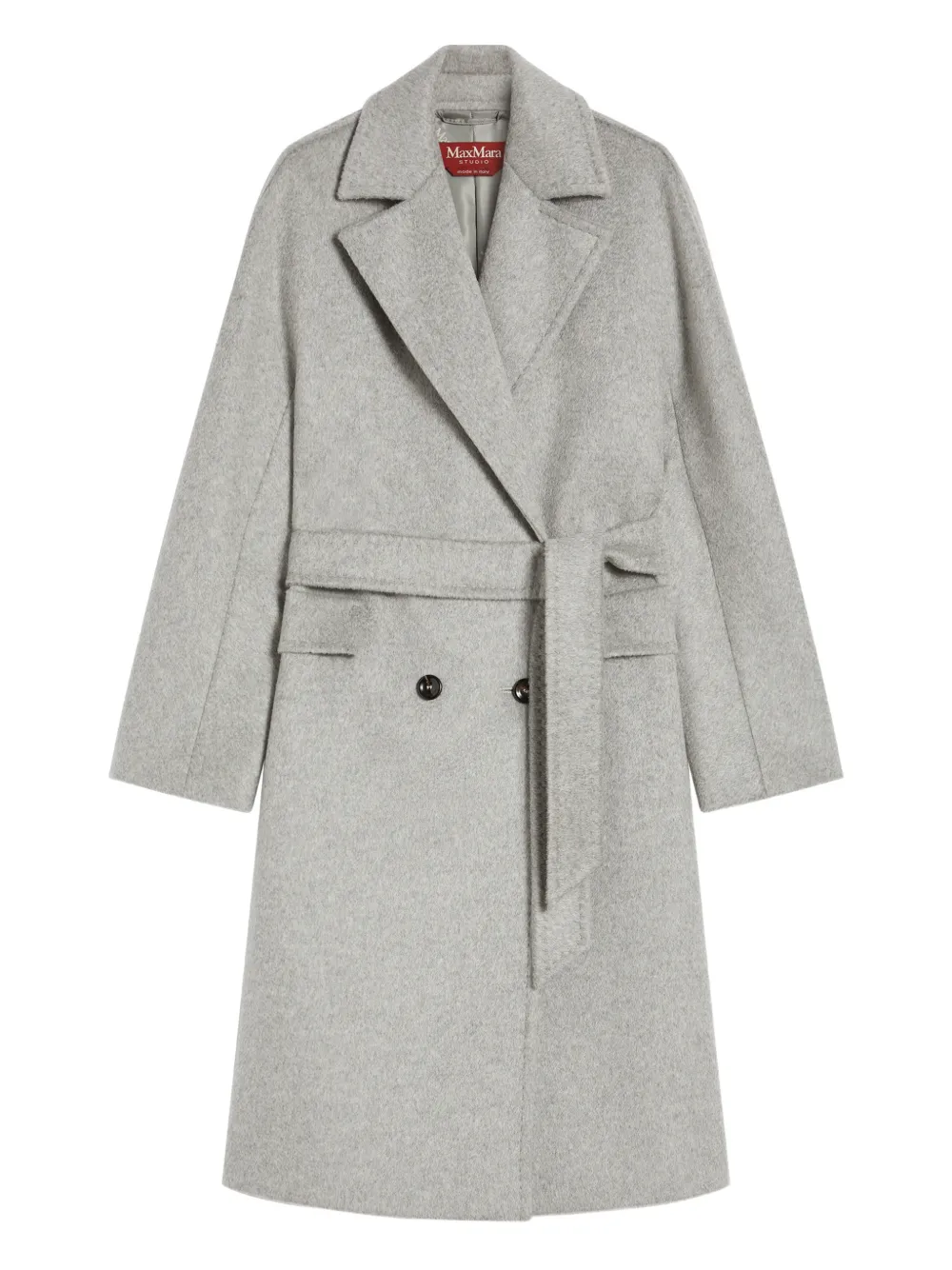 Max Mara double-breasted coat Grijs