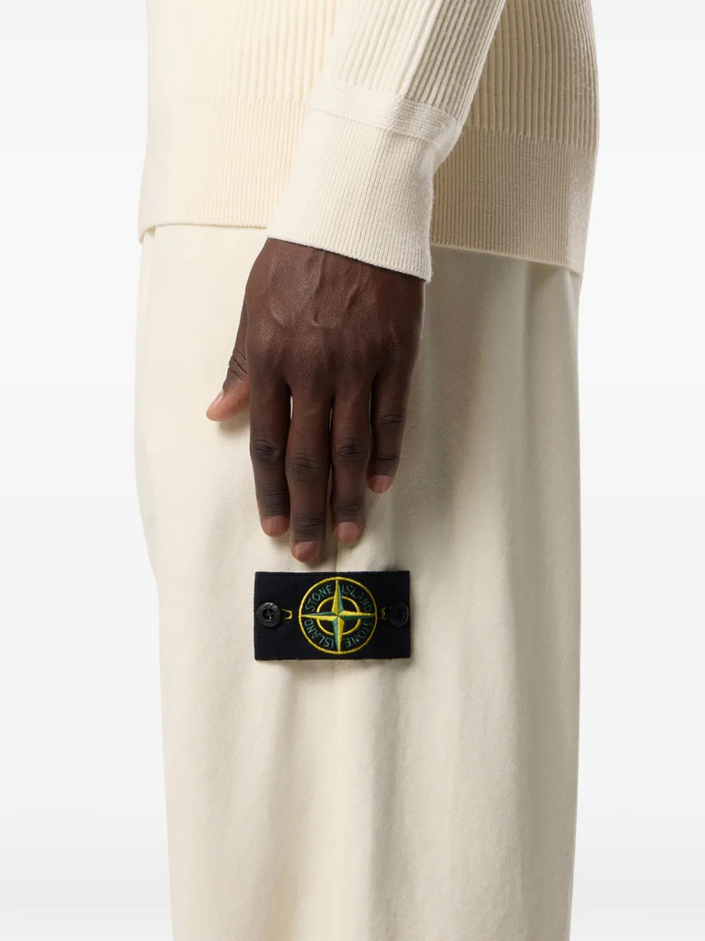 Stone Island logo-patch pocket track pants - Beige