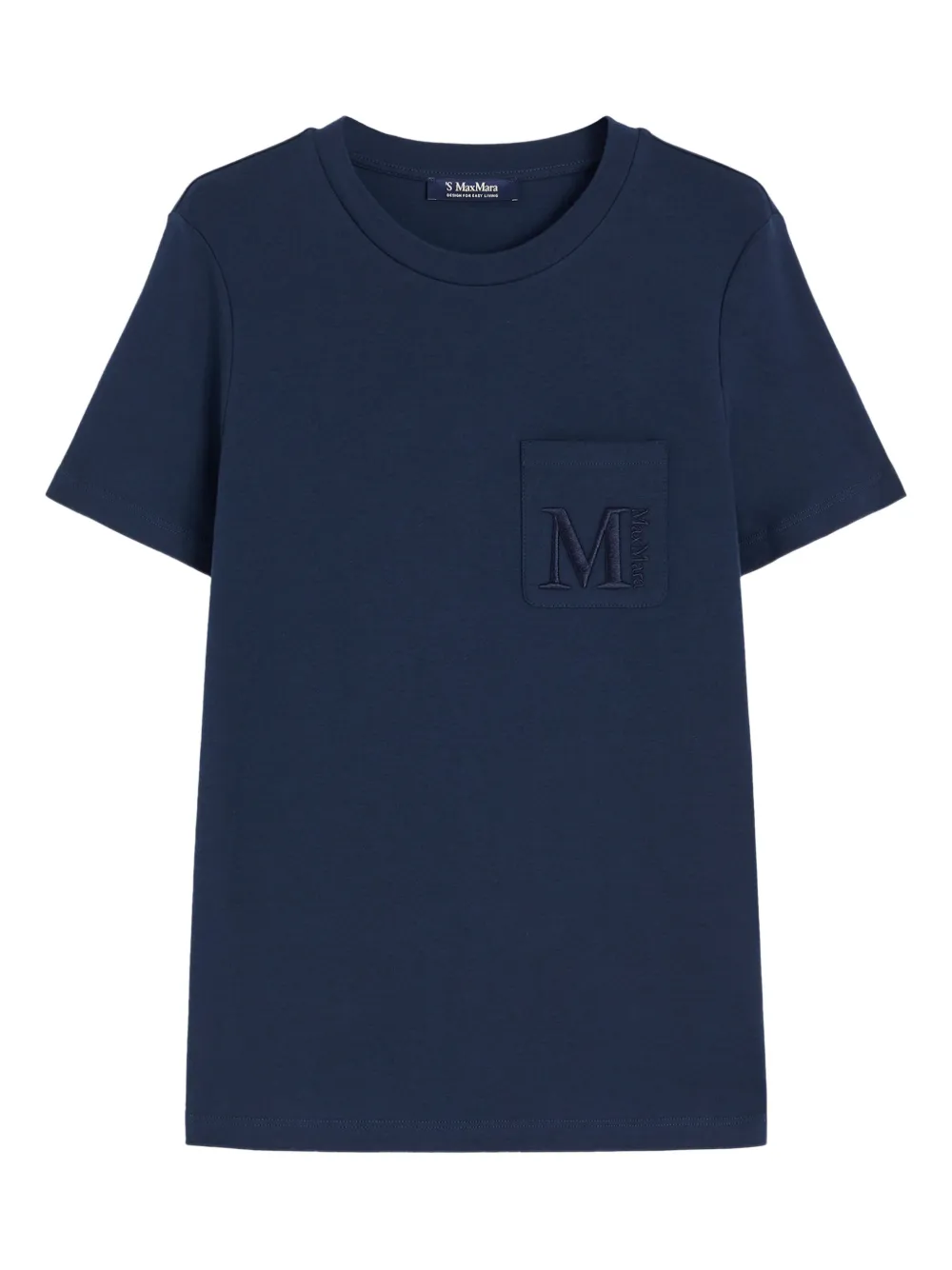 'S Max Mara playera con bolsillo de parche | azul | Image 1