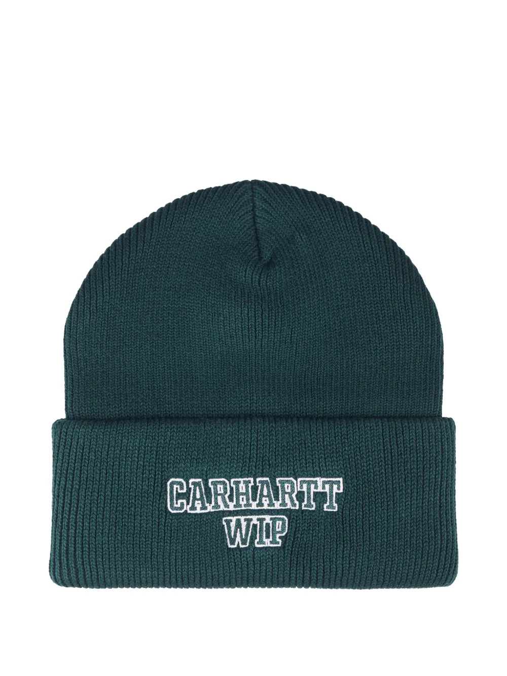 Carhartt WIP logo-embroidered beanie hat Groen